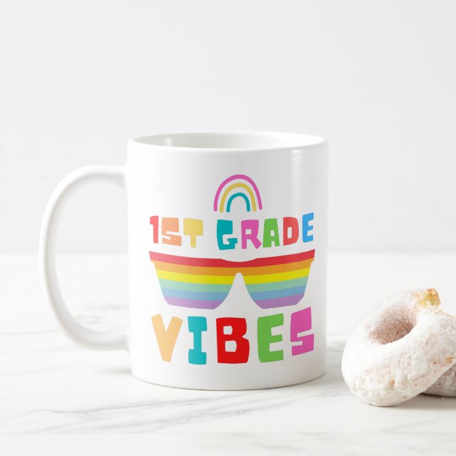 Kids 1st Klass Vibes First Klass Back to school Kaffemugg (Med munk)