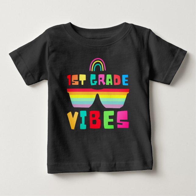 Kids 1st Klass Vibes First Klass Back to school T Shirt (Framsida)