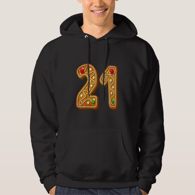 Kids  21 Cutest Capital Christmas Cookie Alphabet  Hoodie (Framsida)