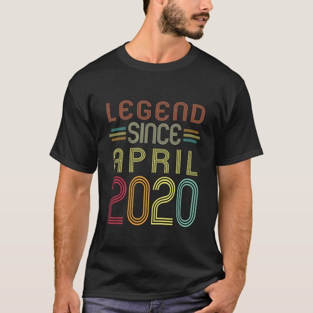 Kids 2 Years Old Gifts - Legend Since April 2020 2 T Shirt (Framsida)
