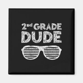 Kids 2nd Grade Dude Second Grade Byck To School Magnet