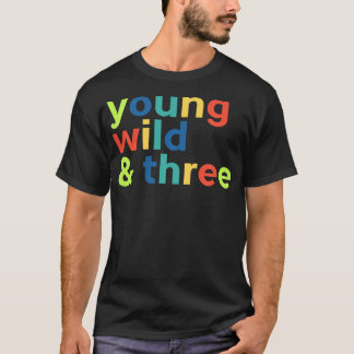 Kids 3Rd Birthday Shirt Boy - Funny Young Vild Th T