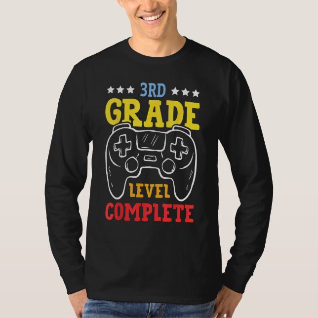 Kids 3rd Grade Level Complete Last Day Of School G T Shirt (Framsida)