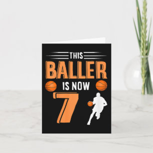 Kids 7:e Birthday Basketball - den här bollen är n Kort