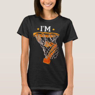 Kids 7:e Birthday Basketball Jag är 7 Boy Girl 6e T Shirt