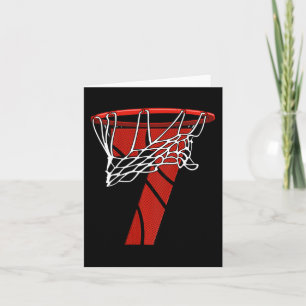 Kids 7:e Birthday Basketball - Sju års gåva av Kort