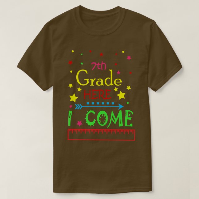 Kids 7:e klass här i kom T Shirt (Design framsida)