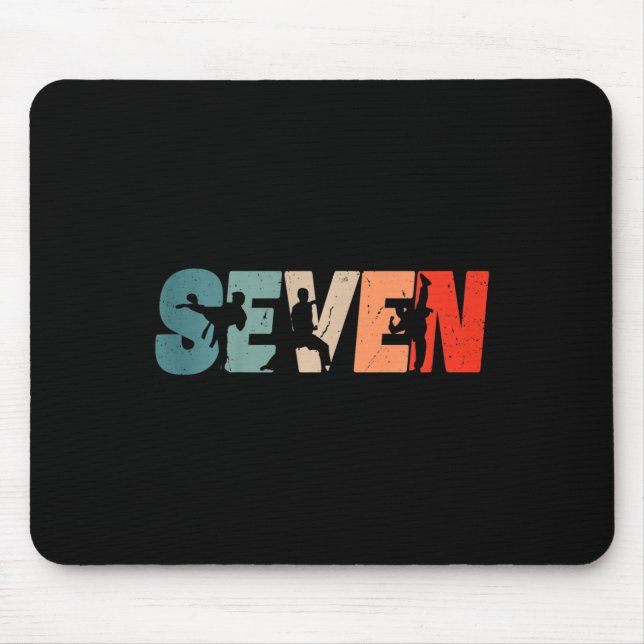 Kids 7th Birthday Karate Fighter 7 Year Old Girls  Musmatta (Framsidan)