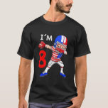 Kids 8 Birthday American Football Dabbing 8 År O T Shirt<br><div class="desc">Ungar 8-dagars amerikanska fotbollsdabbar 8-åring.</div>