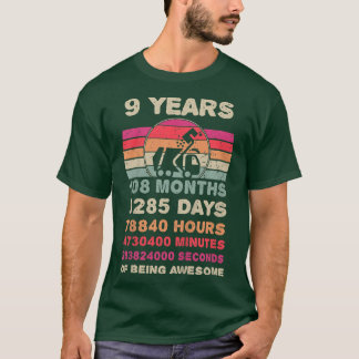 Kids 9 Year Old Garbage Truck Birthday 9th Birthda T Shirt