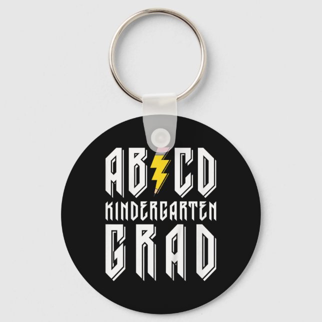 Kids Abcd Kindergarten Grad 2025 Kindergarten Grad Nyckelring (Framsida)