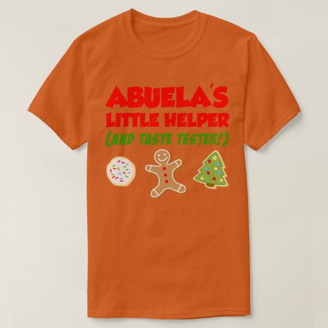 Kids Abuelas lilla Helper-julkaka Bakin T Shirt (Design framsida)