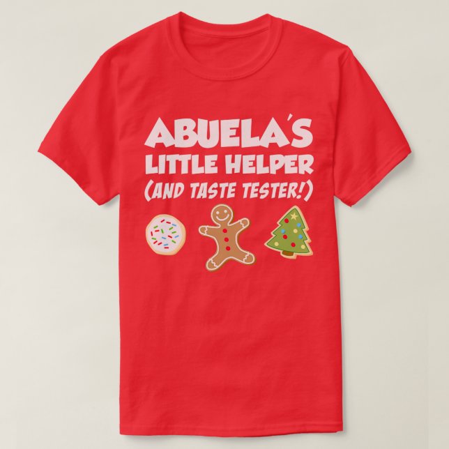 Kids Abuelas lilla Helper-julkaka Bakin T Shirt (Design framsida)