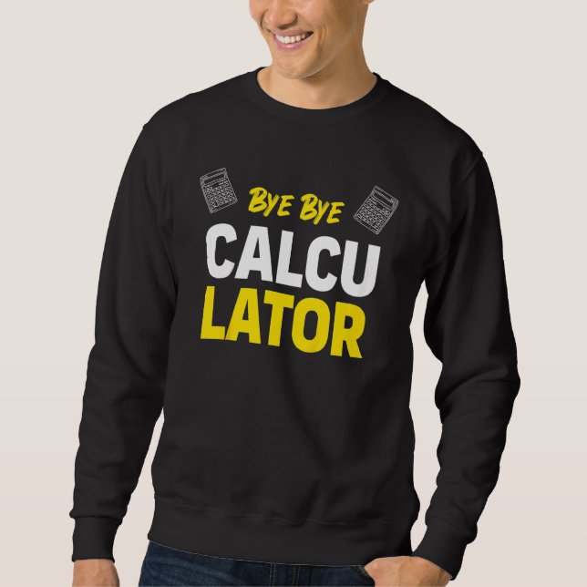 Kids Adjö Calculator Lång Ärmad Tröja (Framsida)