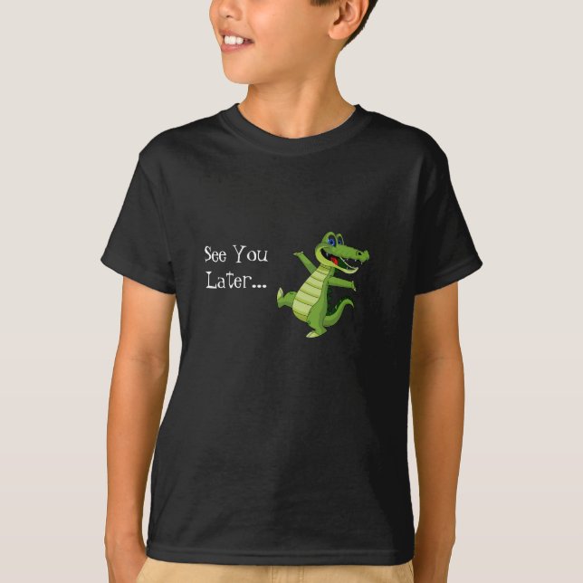 Kids Alligator Shirt T Shirt (Framsida)