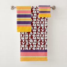 Kids Alphabet Rainbow Rand Brown