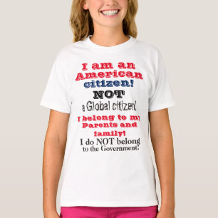 Kids American Citizen not Global Citizen Tröja