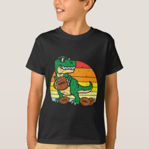 Kids American Football Trex Retro Dinosaur Boys Ki T Shirt