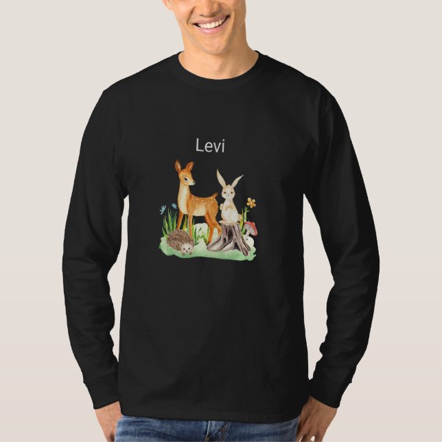 Kids Animal deer rabbit hedgehog Levi Premium T Shirt (Framsida)