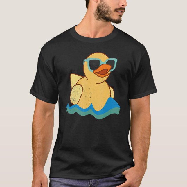 Kids Anka kärlek till simma T Shirt (Framsida)