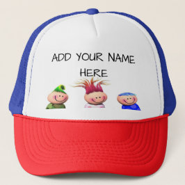 KIDS ANPASSNINGSBAR BASEBALL CAP TRUCKERKEPS