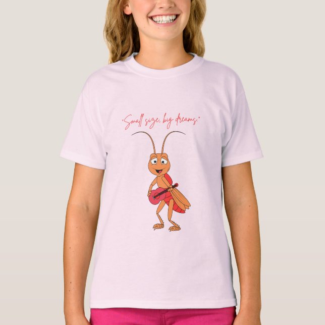 Kids Ant T-Shirt – Little Worker, Big Heart (Framsida)