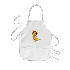Kids Apron/Cute Dragon Barnförkläde