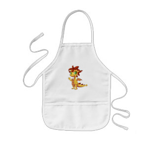 Kids Apron/Cute Dragon Barnförkläde