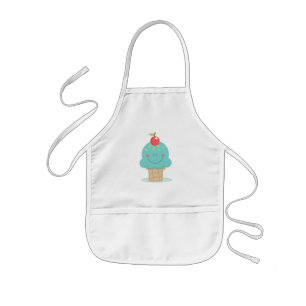 Kids Apron/Cute Ice Cream Cone Barnförkläde