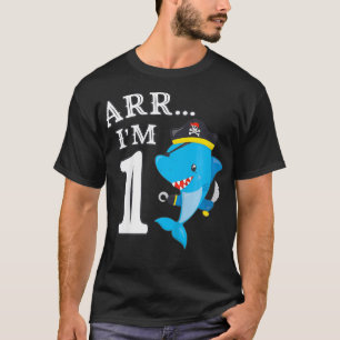 Kids ARR IM 1 Birthday Pirat I 1st Birthday Shar T Shirt
