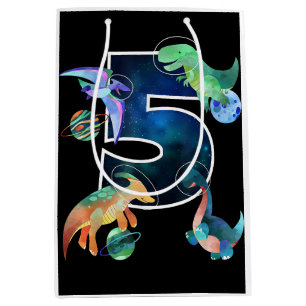 Kids Astronaut Rymden Dinosaurs 5:e födelsedagen