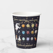 Kids Astronaut Solar System Monogram Glitter Star