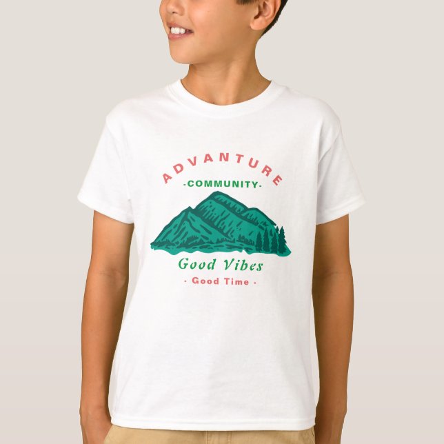 Kids Äventyr T Shirt (Framsida)