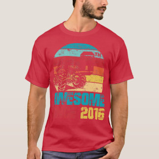 Kids Awesome Since 2016 6th Birthday Monster Truck T Shirt