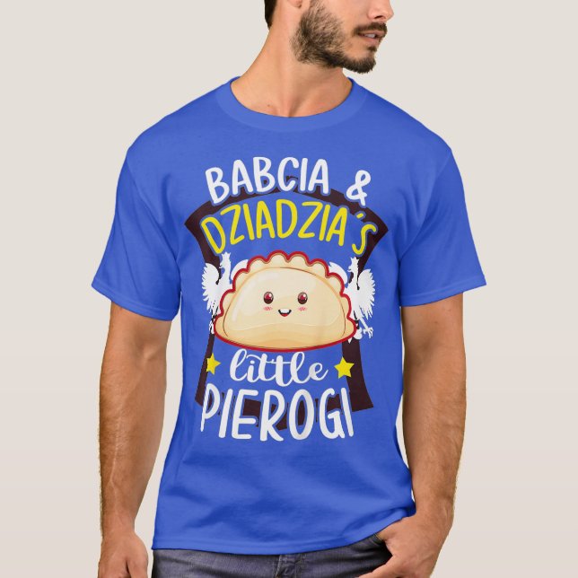 Kids Babcia Dzidzias Little Pierogi Potato Baby T Shirt (Framsida)