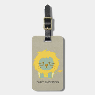 KIDS BABY CUTE PERSONLIG GULT KRAFT BABY LEJON BAGAGEBRICKA