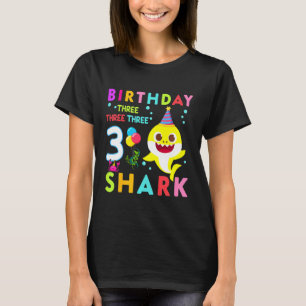 Kids Baby Cute Shark 2:a födelsedagstjuppet Girl 2 T Shirt