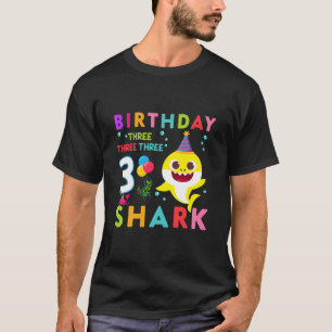 Kids Baby Cute Shark 2 och Birthday Boy 2 År T Shirt