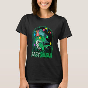 Kids Babysaurus Trex Dinosaur Boy Matching Bi T Shirt