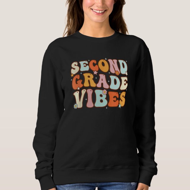 Kids Back To School Second Grade Vibes Student Tea T Shirt (Framsida)
