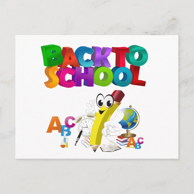 Kids Back to school Vykort (Framsida)