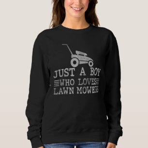 Kids bara en pojke som Kärlek Gräsmatta Mower Småb T Shirt