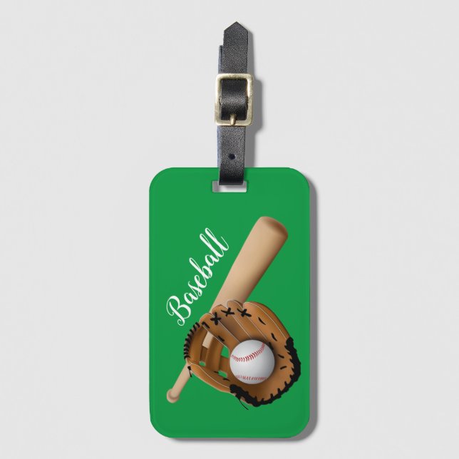 Kids Baseball Bagagebricka (Framsida vertikal)