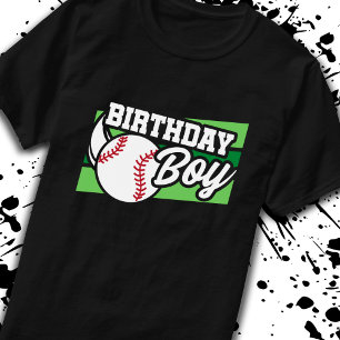 Kids Baseball Födelsedagsfest Birthday Boy T Shirt