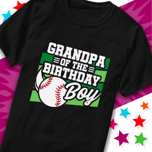 Kids Baseball Party Grandpa från Birthday Boy T Shirt