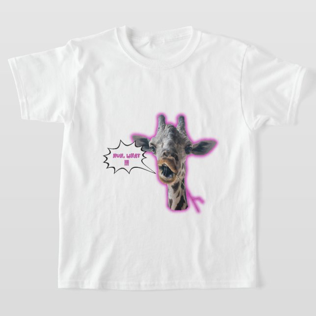 Kids Basic Giraffe T-Shirt (Laydown)
