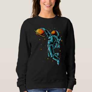 Kids Basketball Astronaut Manar Kvinnor T Shirt