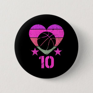 Kids Basketball Birthday 10 Year Old Boy Girl Tält Knapp