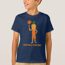 Kids Basketball Character med Team Namn