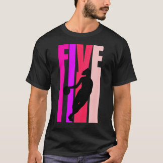 Kids Basketball Girl 5 idag födelsedag 5:e femte F T Shirt